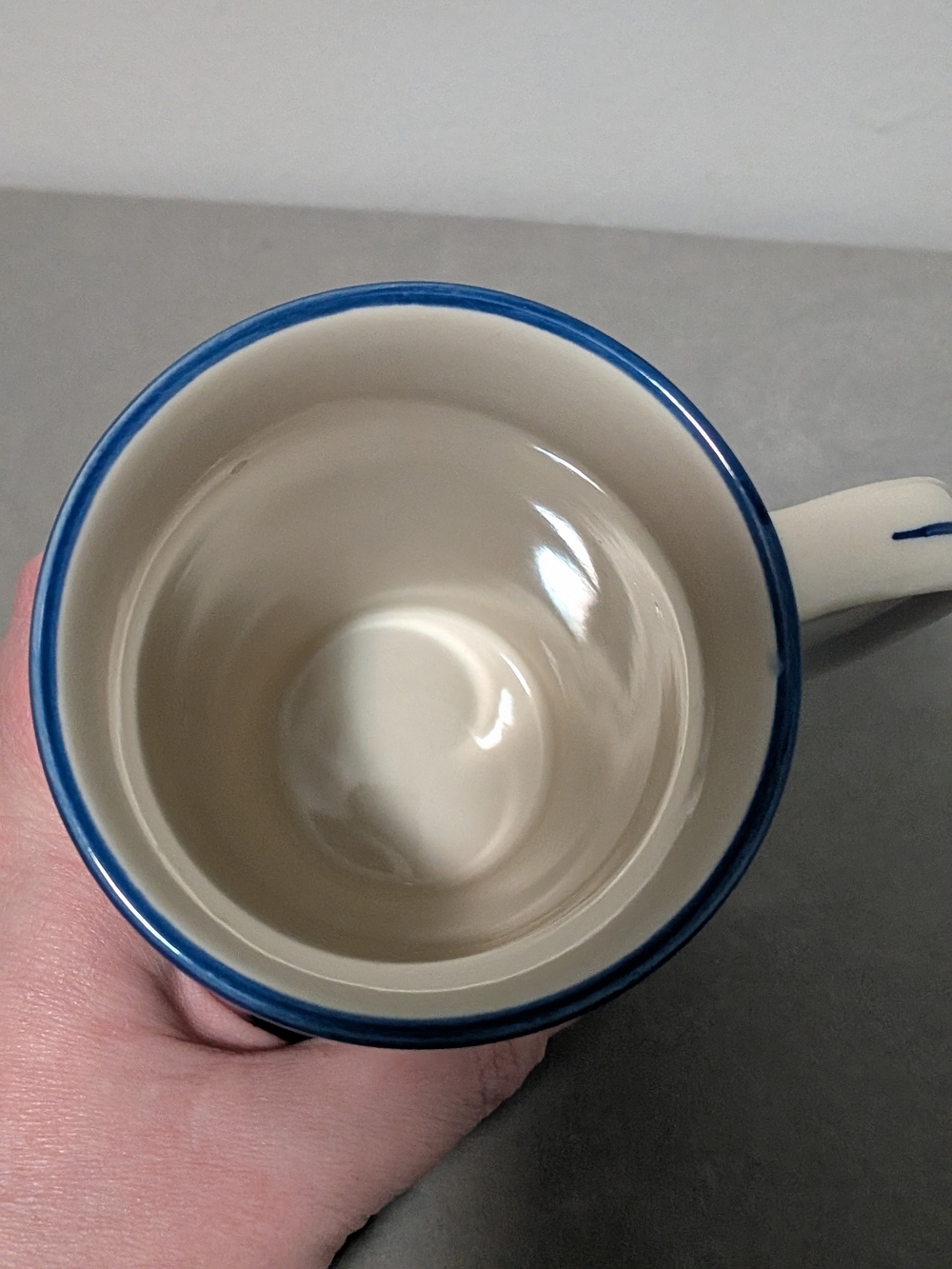 Blue Floral Ceramic Travel Mug with Lid - Ceramic - Picture 8 of 8